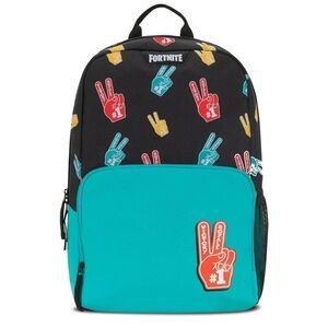 Kids Backpack - Black and Teal
